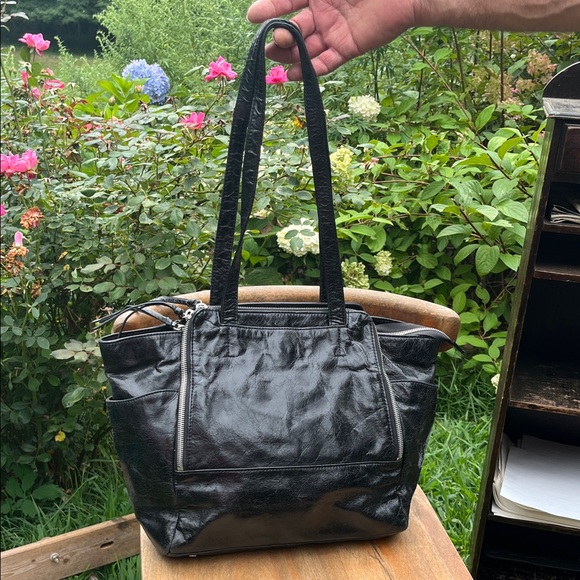 Hobo black leather bag - Picture 1 of 5